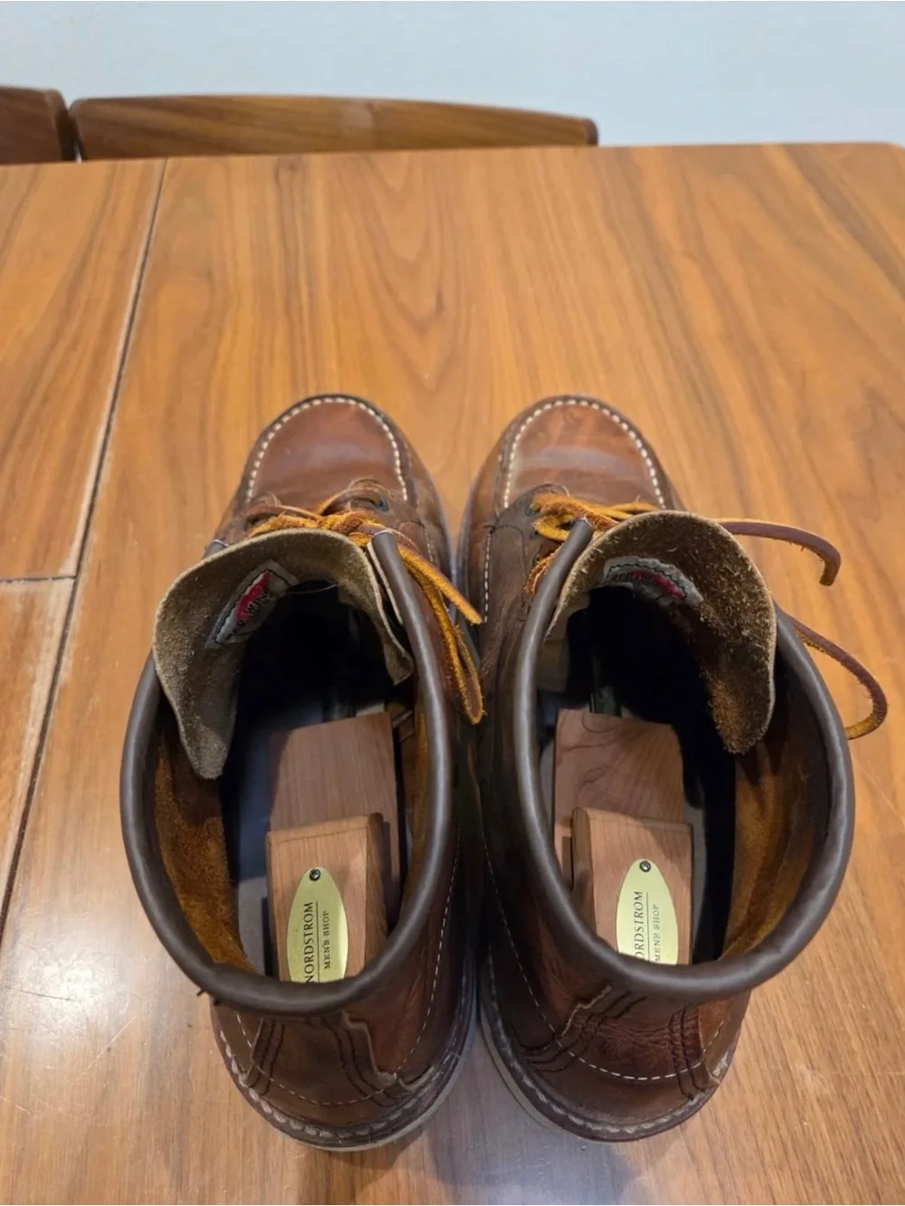 Red Wing Classic 1907 Moc Toe Boot for Men, Size 11 - Copper Rough & Tough